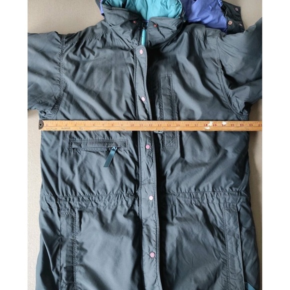PATAGONIA Women's Parka Size Medium Vintage Ski Snowboarding Gray Purple - Picture 11 of 16
